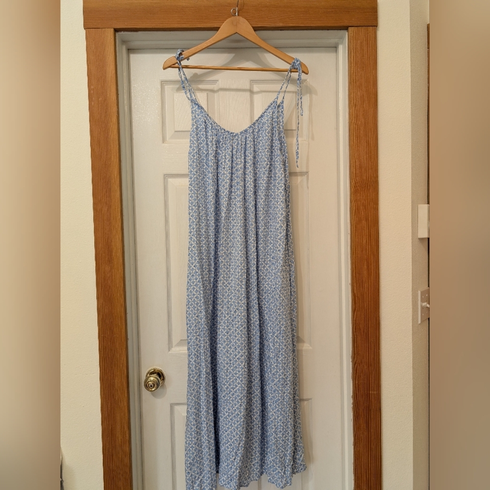 Summersalt Blue Spaghetti Strap Maxi Dress Size XS - Picture 3 of 7